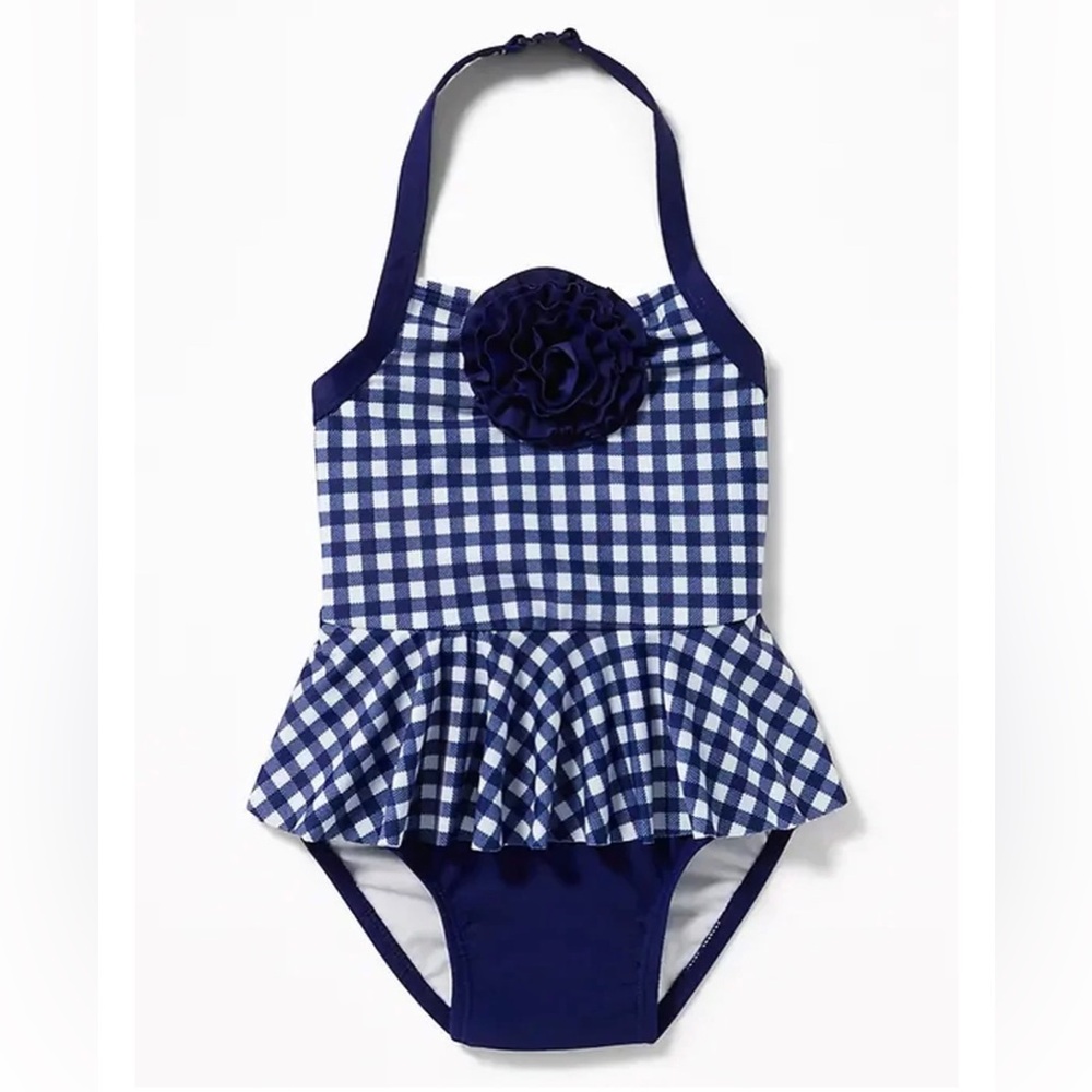 New Old Navy Rosette Peplum One-Piece 18-24 Month